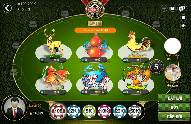 B52club phổ biến luật chơi bầu cua